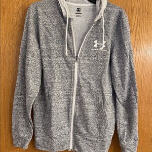 Under Armour Heather Gray Full-Zip Hoodie